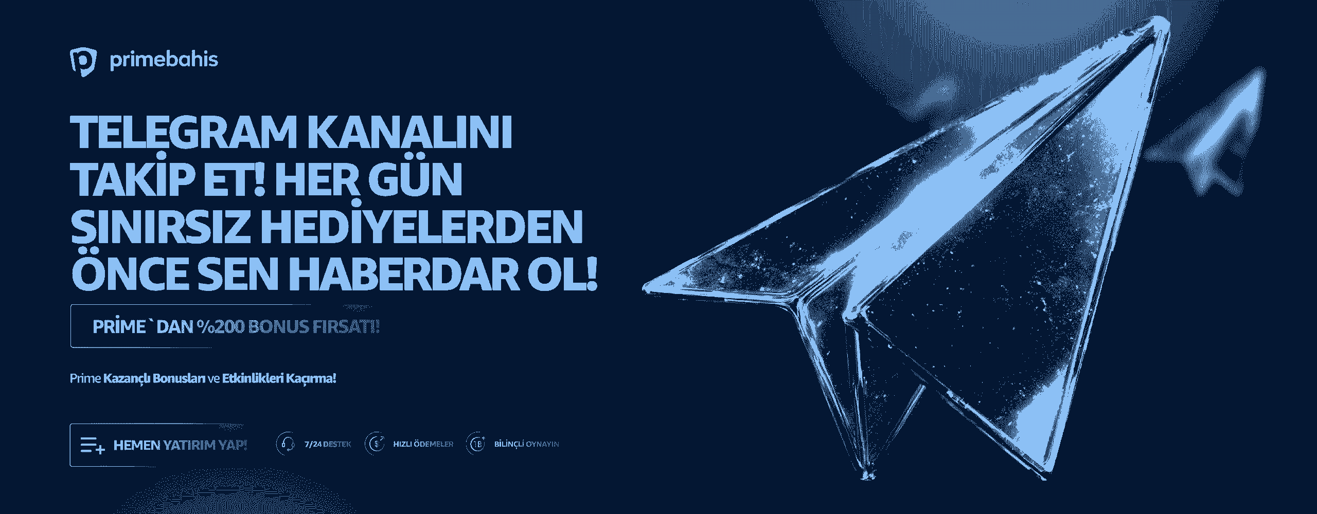 Primebahis Twitter ve Telegram Giriş Butonu